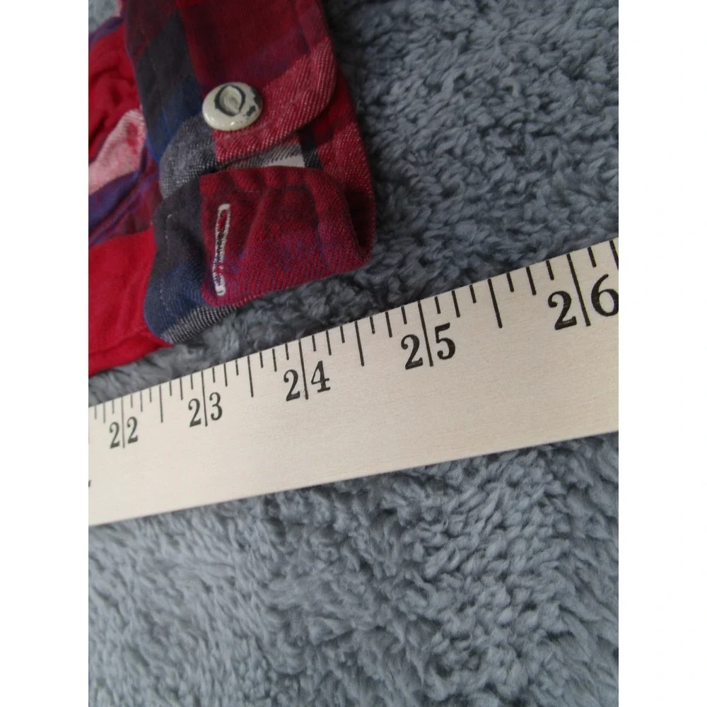 Polo Ralph Lauren Mens Small Red Plaid Flannel Button Down Naval Res US-RL Shirt